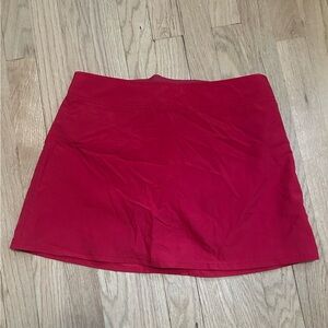 Lands' End Red A-line Mini Swim Skirt